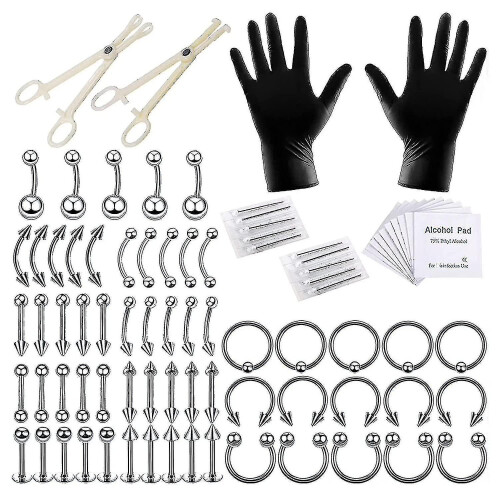 Piercing Kit Professional Piercing Kit Steel Piercing Needles Piercing - Wtake