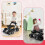 4-in-1 Foldable Activity Push Walker with Adjustable Height-Blac 5