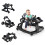 4-in-1 Foldable Activity Push Walker with Adjustable Height-Blac 1