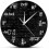 Black Math Wall Clock Clock Living Room Bedroom 1