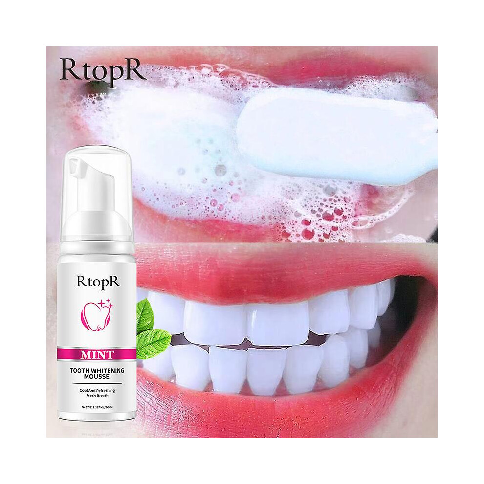 Teeth Cleansing Whitening Mousse Whitening Teeth Remove Tooth Stains Clean Mouth Fresh Breath  Mousse Foam Portable Toothpaste