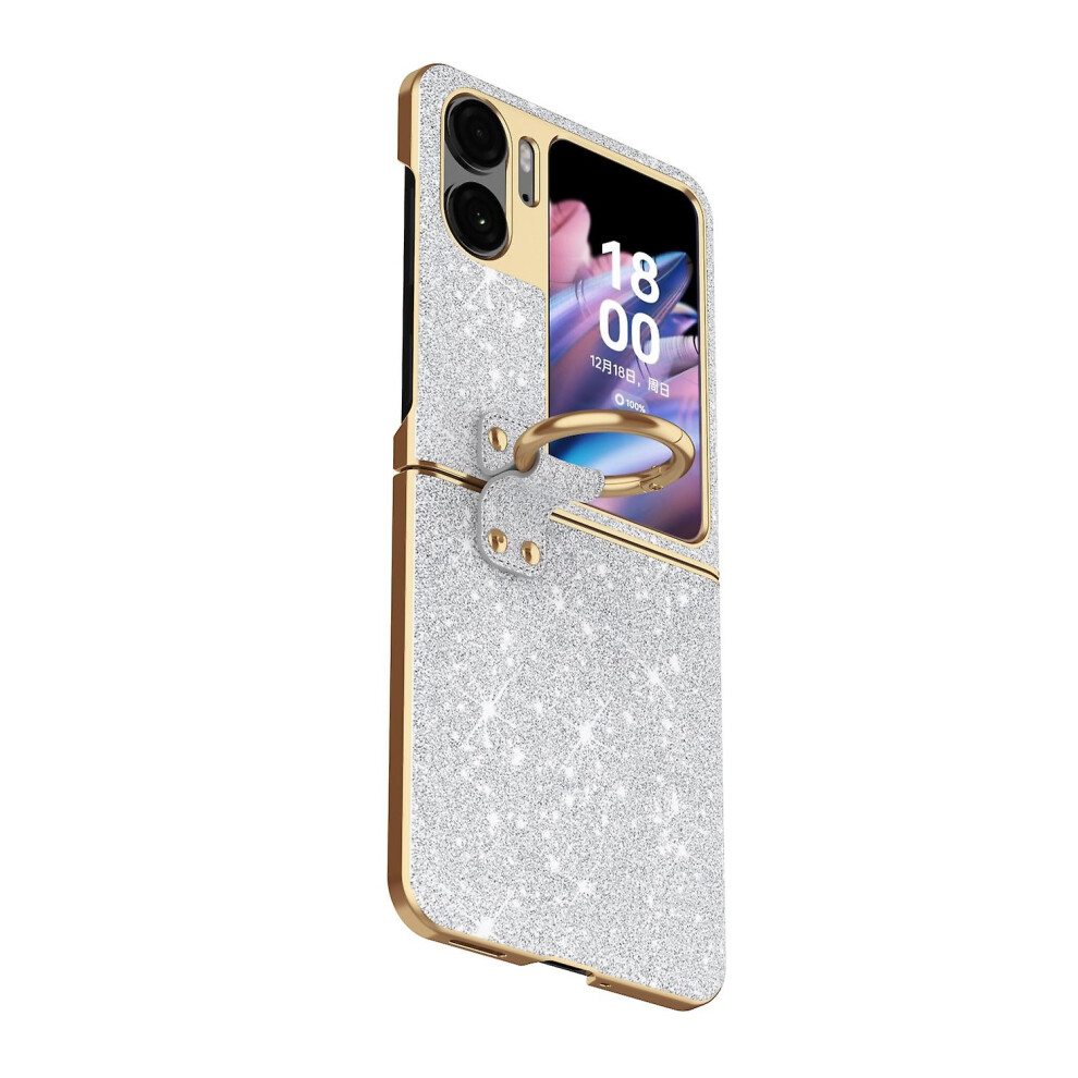 (Silver) Plating Gradient Case For Oppo Find N2 Flip Silver 9033322221595