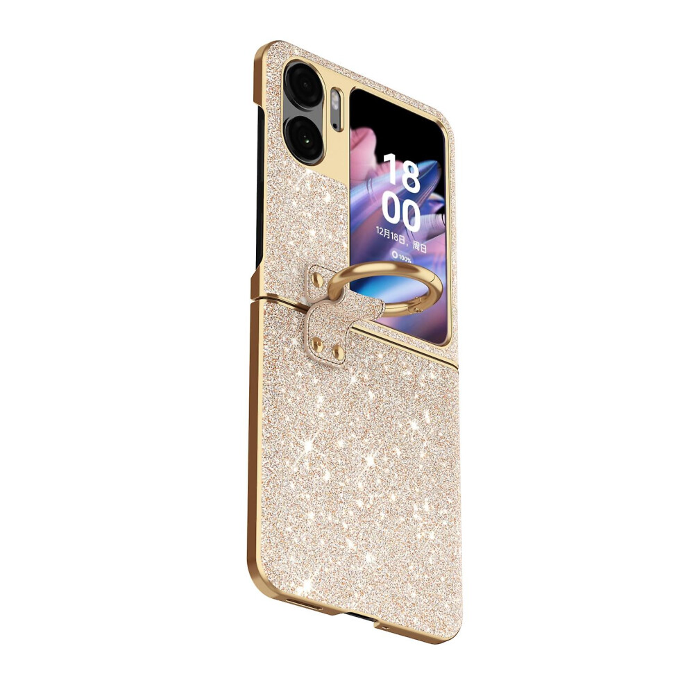 (Gold) Plating Gradient Case For Oppo Find N2 Flip Gold 9033322221618