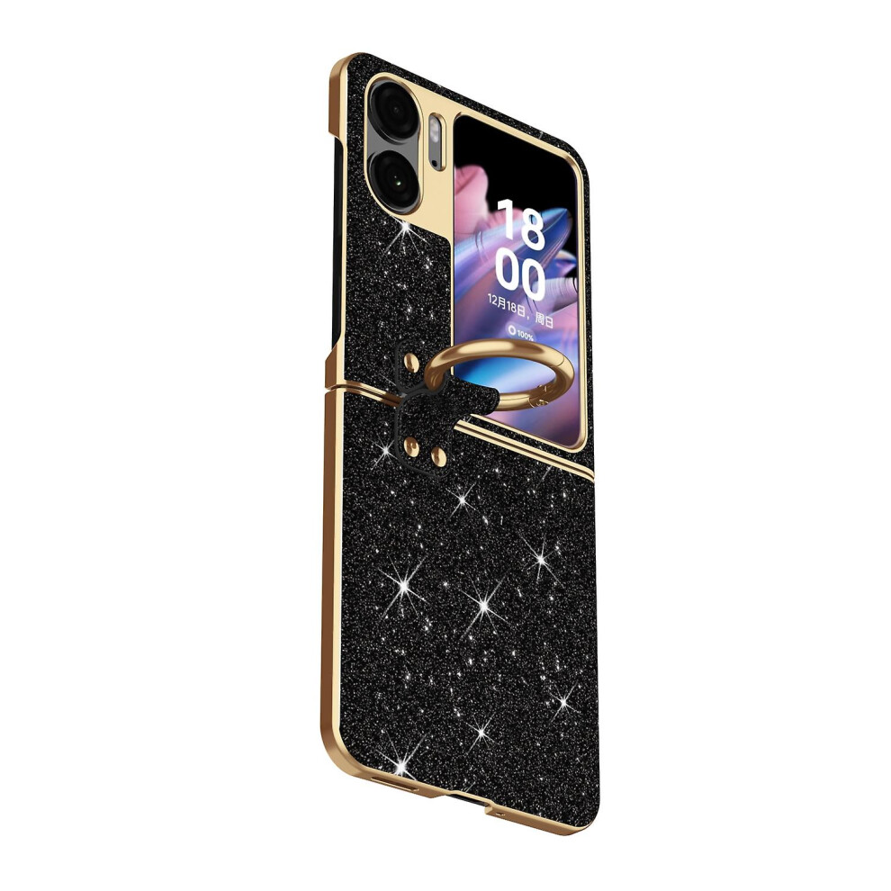 (Black) Plating Gradient Case For Oppo Find N2 Flip Black 9033322221625