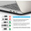 macbook adapter multiport, 6 in 1 USB C HUB Adapter 5