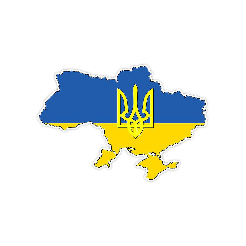 (Nb 001, 20Cm) Removable Decal Sticker Sticker Ukraine Flag Trident Map Ukrainian Car Sticker On Bumper Rear Window Laptop 9171363170653