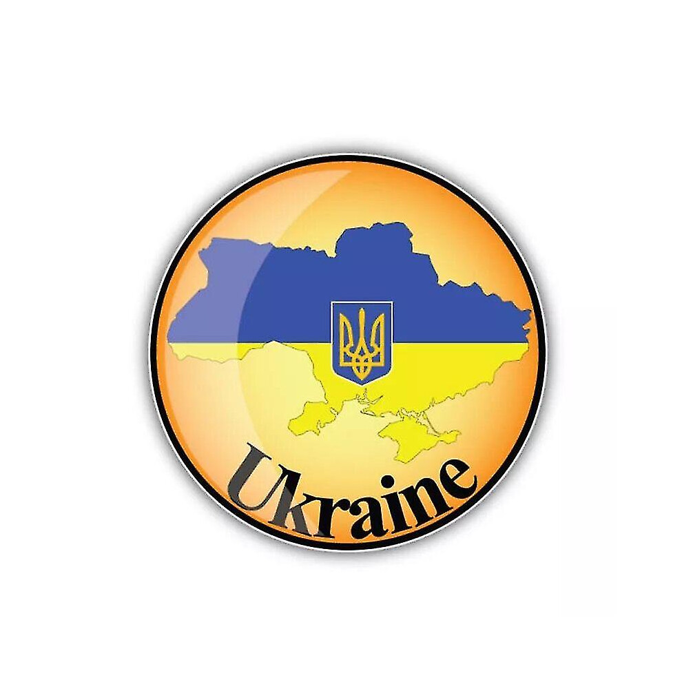 (Nb 006, 15Cm) Removable Decal Sticker Sticker Ukraine Flag Trident Map Ukrainian Car Sticker On Bumper Rear Window Laptop 9171363170783