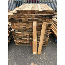 (2) Reclaimed Pallet Wood Timber Cladding Boards Plank