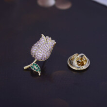 Brooch Tulip brooch Clothing and hat accessories fashion