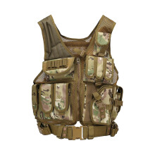 Tactical Vest Outdoor Breathable Combat Training Vest Adjustable Strap Belt Camouflage