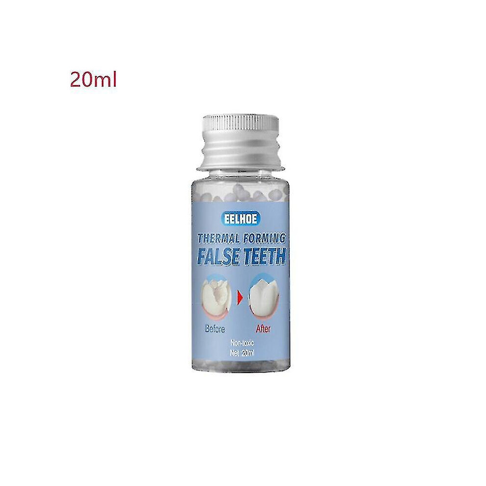 (20m) Eelhoe False Teeth Solid Glue Temporary Tooth Repair Kit Moldable Thermal Fitting