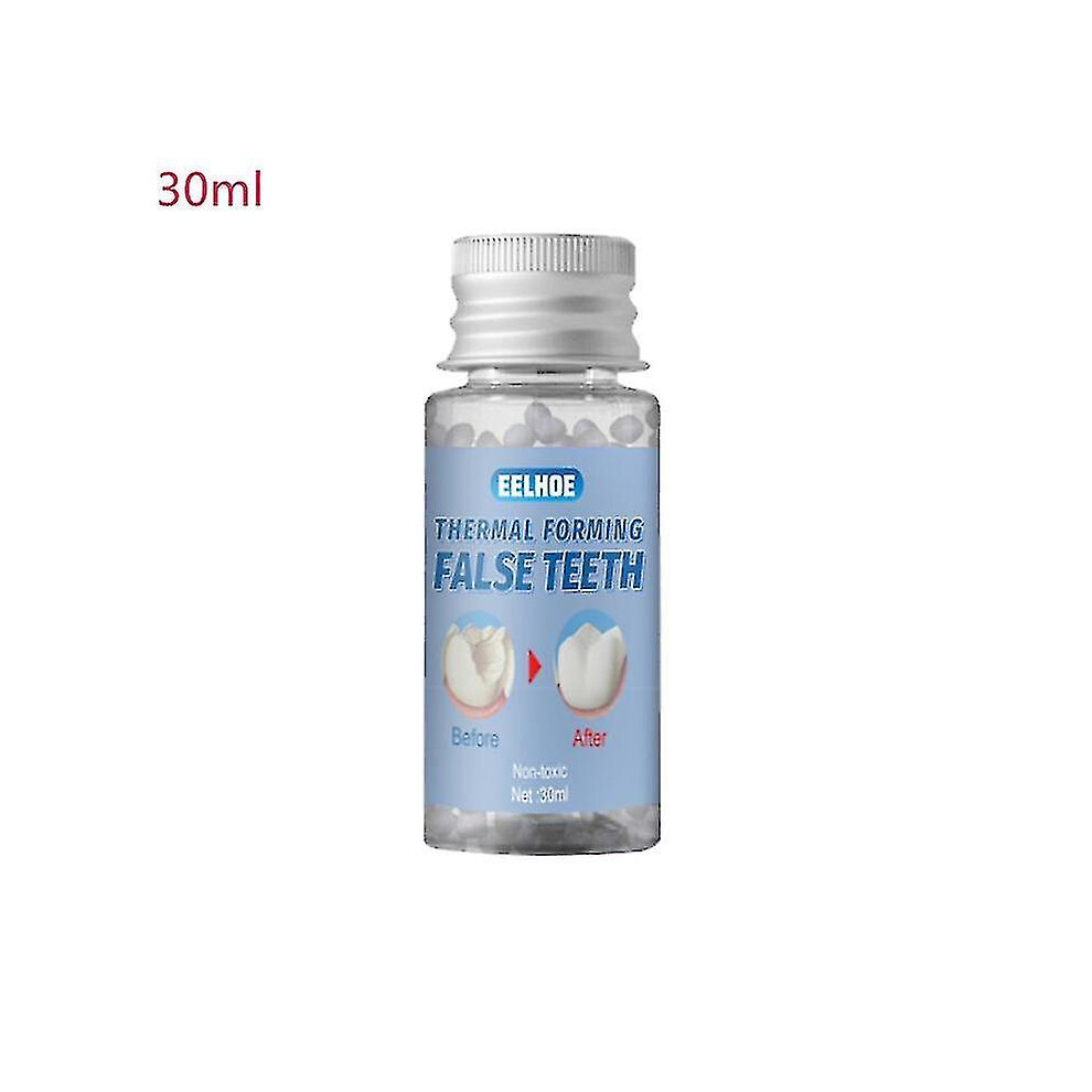 (30ml) Eelhoe False Teeth Solid Glue Temporary Tooth Repair Kit Moldable Thermal Fitting