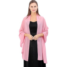Sheer Soft Chiffon Shawls And Wraps For Women By Ladies, Lightweight Wedding Evening Party Dresses Scarf Bride(bean Pink)