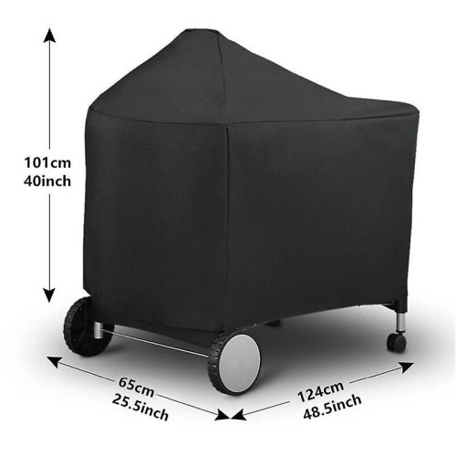 Waterproof Protective Cover For Weber 7152 Barbecue 124x65x101cm 2