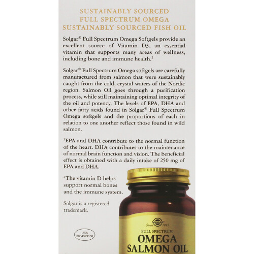 Solgar Espectro completo do Alasca Omega 120 softgels Solgar 2