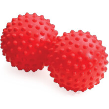 Franklin Easy Grip Ball Nv8 – Set of 2 Soft Density Red Bumpy Sensory Balls, Latex- and Phthalate-Free, Partially Inflated for Relaxation Exercises