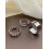 3Pcs/set Round Ring Resizable Opening Fashion Design Women 2
