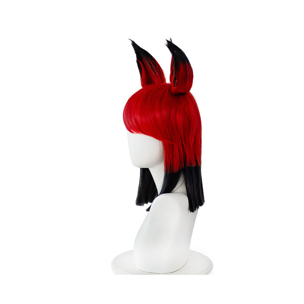 Rywolt Hazbin Hotel Alastor Role Modeling Cosplay Wig Reddish Black Fashion Welcome