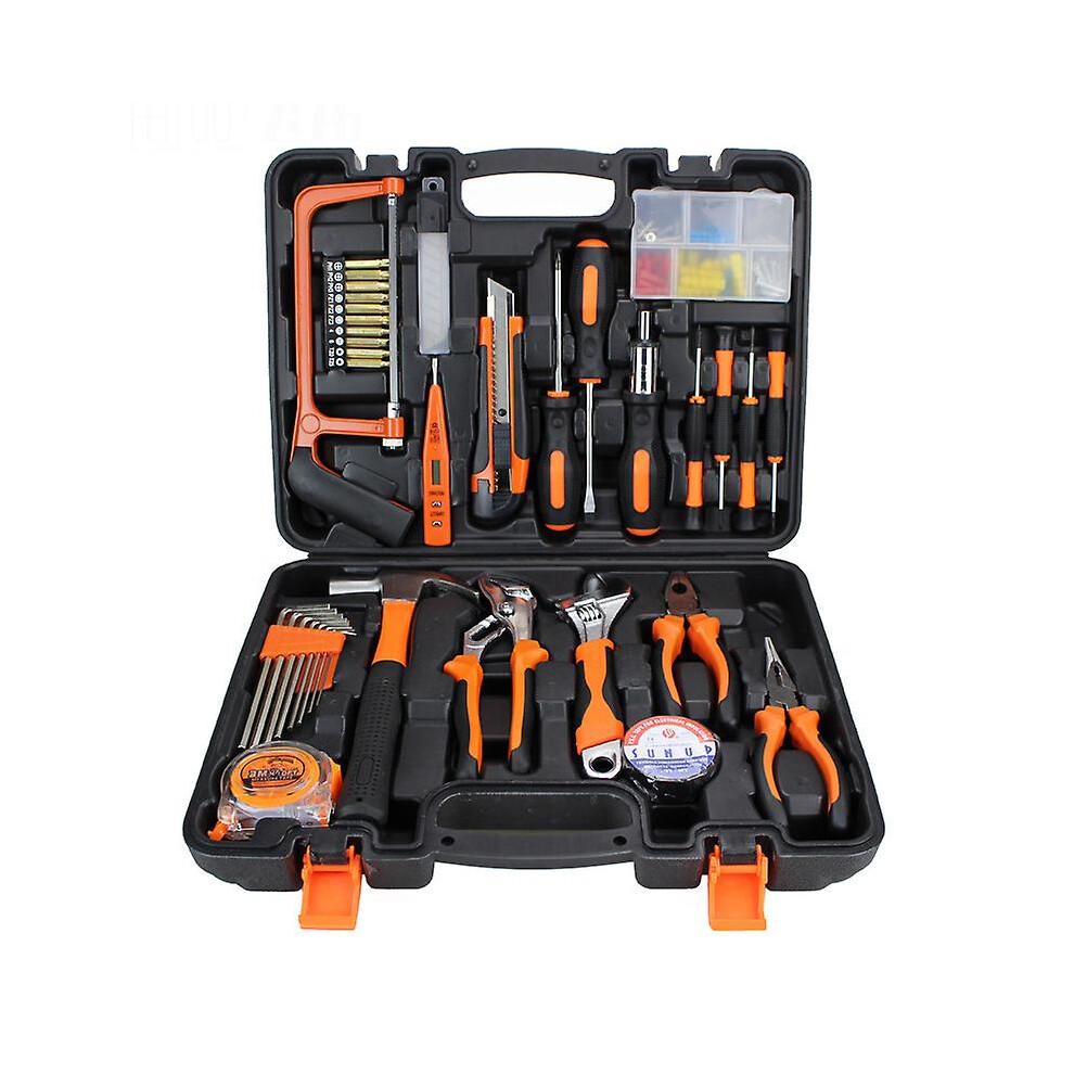 Toolbox - Complete Toolbox Comes With A Portable Toolbox Kit Screwdriver Mini Saw Pliers Routine Maintenance Ideal For Home Or Garage 9033322272245