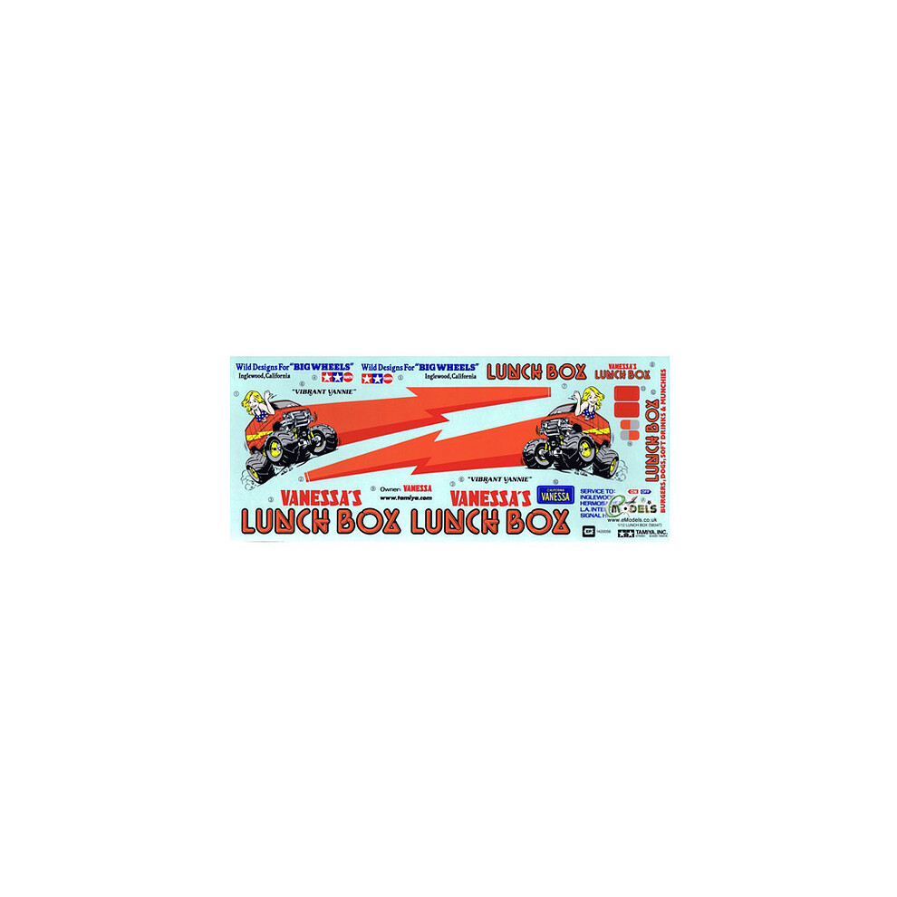 TAMIYA 9495470 Lunch Box Stickers for 58347 - RC Car Spares