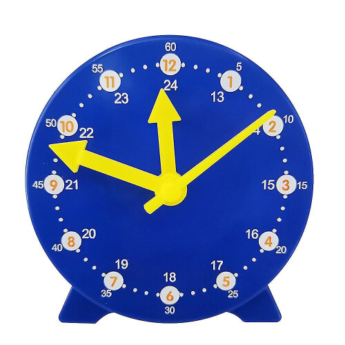 Wealth Learning Clock For Kids, Student Learning Clocks Teaching Time 24 Hours Geared Clock