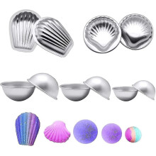 10pcs Metal Bath Bomb Mold Bath Bomb Mold Stainless Steel Diy Kit Soap Mold High Quality