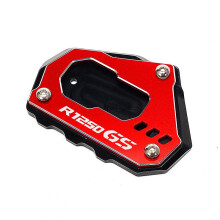 (kickstand pad-Red) Slinx For Bmw R1250gs R1250 Gs R 1250 Gs Adventure R 1250gs Rallye Hp Motorcycle Accessories Side Stand Enlarger Kickstand Extension