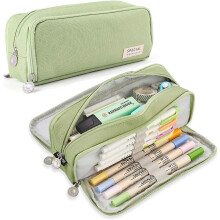 Large Pencil Case 7 Compartments Pencil Pouch Big Capacity Pencil Bag Oxford Storage Pen Bag Cosmetic Makeup Pouch For Women