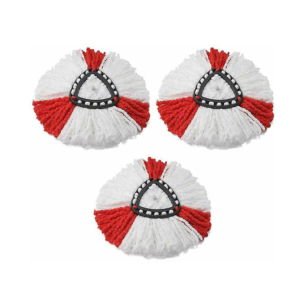 4 Pack Replacement Mop Heads For 2 In 1 Microfiber Mop, Floor Cleaning Mop Head For Vileda Turbo, Easywring