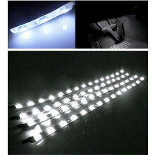(White) 10 Pcs Waterproof Flexible Led Strip Underbody Light For Car Motorcycle