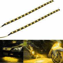 (yellow) 10 Pcs Waterproof Flexible Led Strip Underbody Light For Car Motorcycle