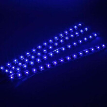 (blue) 10 Pcs Waterproof Flexible Led Strip Underbody Light For Car Motorcycle
