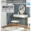 Modern Dressing Table Mirror Light Vanity Stool Set Large Drawers Chic Makeup 4