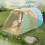 Outsunny Outsunny 3000mm Waterproof Camping Tent with 2 Rooms for 3 Man, Green 3
