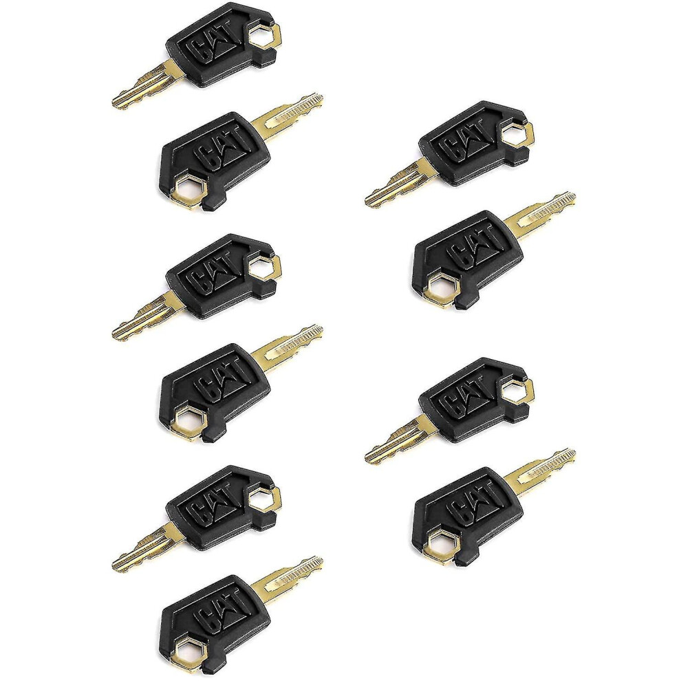10 Pack 5P8500 Cat Keys, Ignition Keys For Caterpillar Heavy Equipment 9171363262860