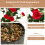 Costway 2PCS Red Artificial Camellia Trees in Cement Pot Free Maintenance 5