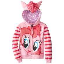 (Pink, 5-6Years) Kids Girls Horse Hooded Jackets Coats Sweatshirts