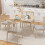 Homcom Extendable Kitchen Table for 2-4, Folding Drop Leaf Dining Table, Natural 6