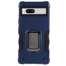 (Blue) For Google Pixel 7a Kickstand Phone Case Pc tpu Drop-proof Phone Cover