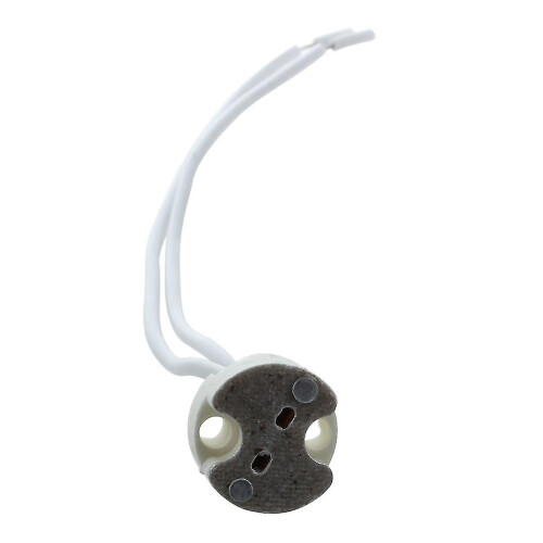 15 Pcs White Mr16 Gu5.3 Ceramic Base Socket Led Light Lamp Holder