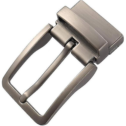 Men Metal Reversible Belt Buckle Replacement Antique Rectangular Pin Buckle