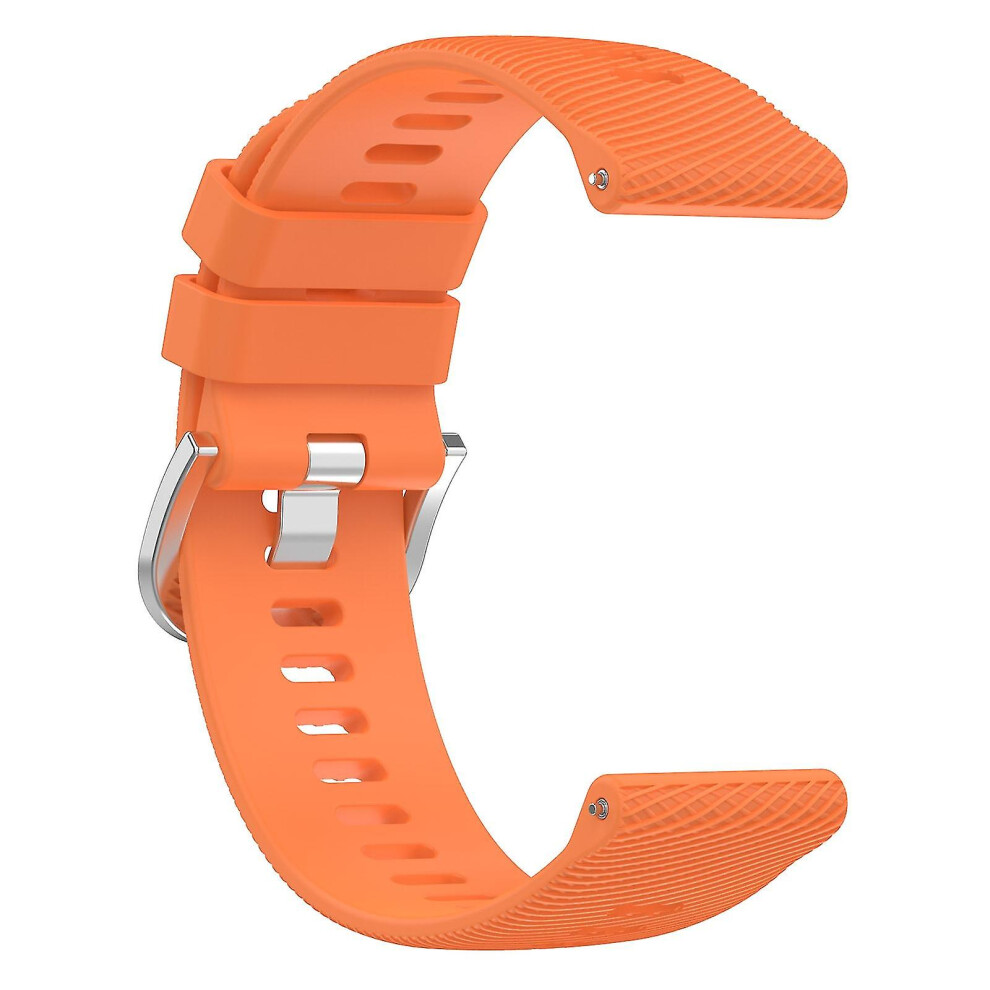 (Orange) Silicone Watch Band For Garmin Forerunner 645 Music Orange 9171363295202