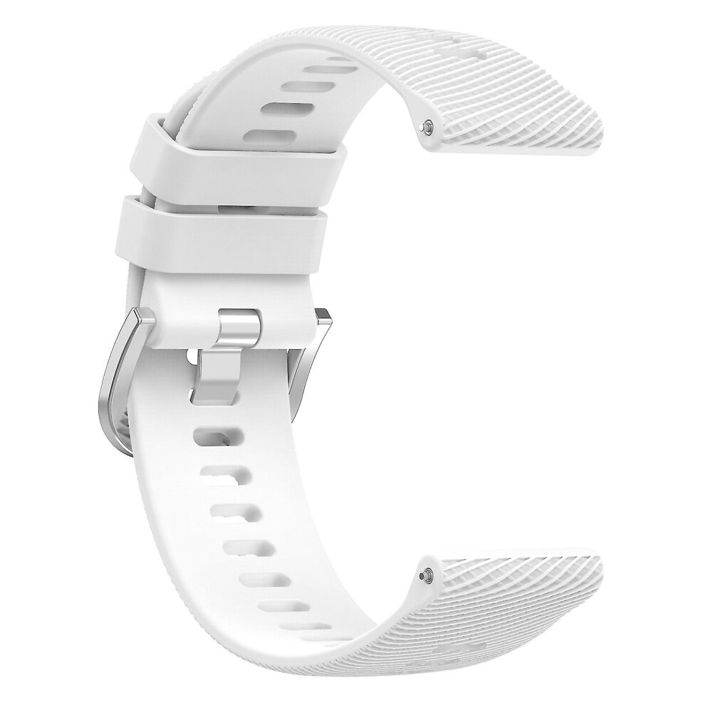 (White) Silicone Watch Band For Garmin Forerunner 645 Music White 9171363295219