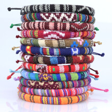Handwoven bracelet for teenagers colorful surfing hand rope