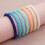 Simple style candy color high stretch bracelet for women 2