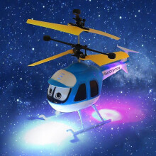 Robotic toys induction flying toys rc helicopter cartoon remote control drone kid plane toy