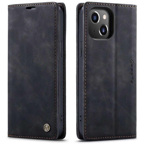 Wallet Case For iPhone 14 Pro Leather Flip Magnetic TPU Shell Case
