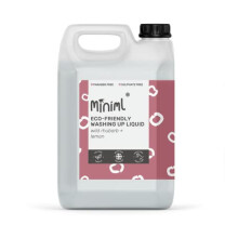 Miniml Eco Washing Up Liquid 5L Refill - Wild Rhubarb & Lemon Scented Non Bio & Skin Sensitive Friendly Dish Wash Cleaner Plant Based Vegan & Cruelty