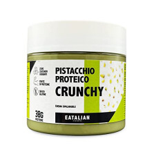 EATALIAN by AMZ BETTER Spreadable Crunchy Pistachio Protein Cream 200 Grams, Pistachio Cream with Grains of Pistachio, Protein Paste, Sweet Taste,