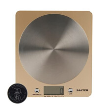 Salter 1036 OLFEU16 Olympus Digital Kitchen Scale - Electronic Cooking/Baking Scales, Food Weighing Scale with 5KG Capacity, Stainless Steel Platform,